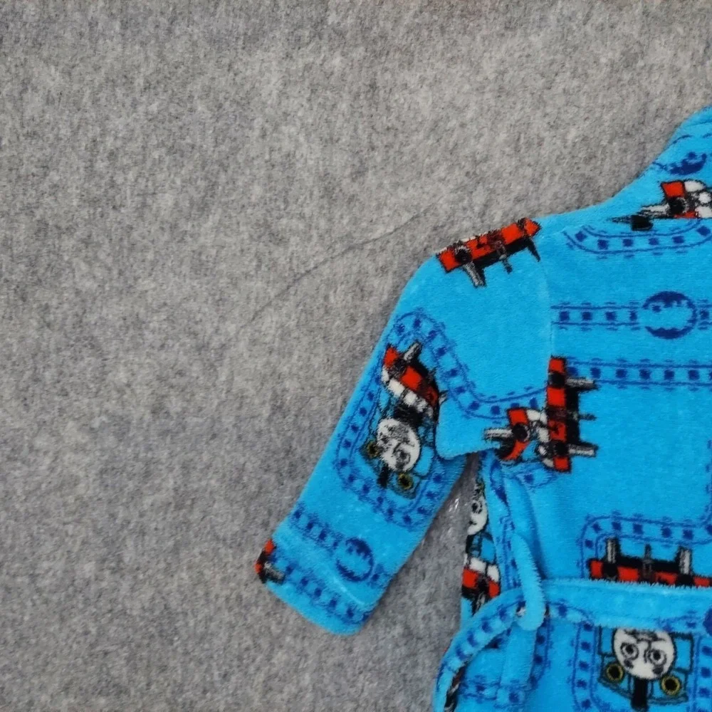 Thomas & Friends Boy‎ Robe 2T Toddler Train Fleece Belted Lounge Cartoons